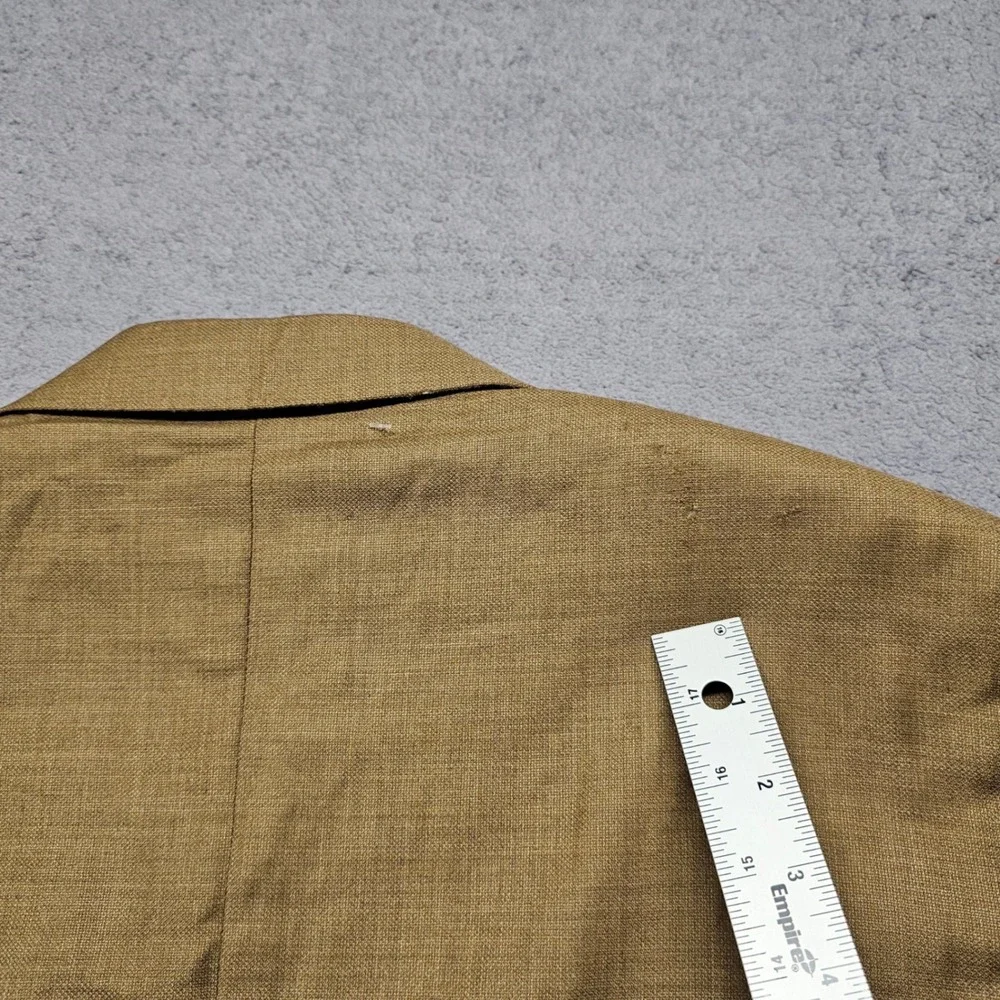 Jos. A. Bank Blazer Jacket Mens 44S Brown Lined Tailored Fit Single Breasted